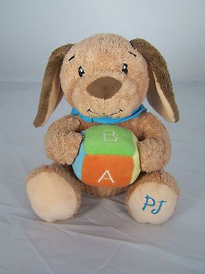 Bright Stars Musical Puppy Dog PJ Holding ABC Block Sits 6 Kids Sing