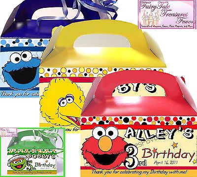 SESAME STREET Birthday Favors Goody Loot Box ELMO COOKIE BIG BIRD