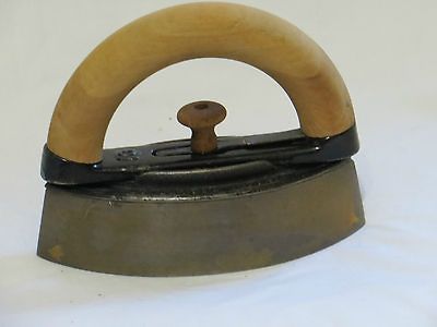 Vintage Colebrookdale Iron Co Wood Handled Clothes Cast Iron