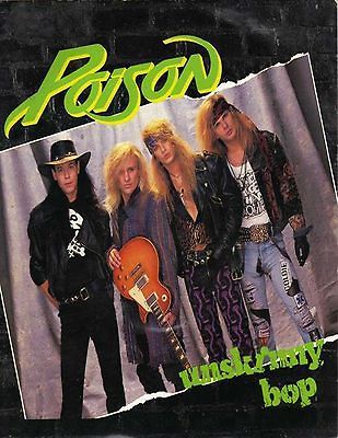 POISON unskinny bop bret michaels heavy metal guitar band glossy t