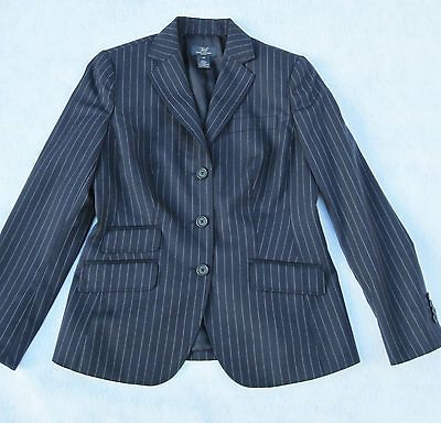 BROOKS BROTHERS 346 Beautiful Womens Wool Blazer ~ 4P ~ Navy