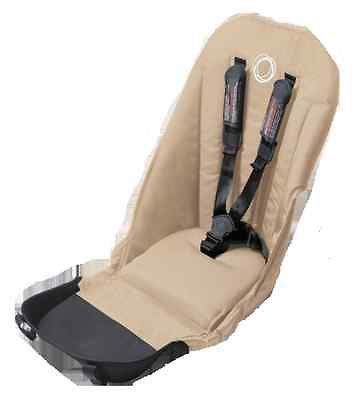 NEW BUGABOO DONKEY STROLLER SEAT FABRIC 5 POINT HARNESS STRAPS BLACK