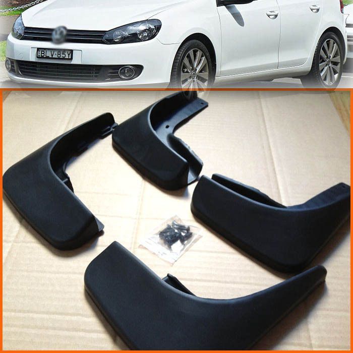 09~12 VW GOLF 6 MK6 HATCH SEMI RIGID MUD FLAP FLAPS SPLASH GUARDS