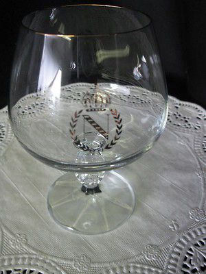 CLAUDIA STEM BY IMPORT ASSOCIATES BOHEMIA CRYSTAL BRANDY GLASS (s