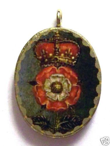 Tudor Rose King Henry VIII Pendant Renaissance Charm Published Artist