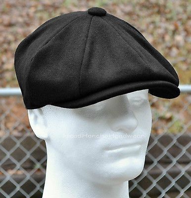 MELTON GATSBY CAP Men Newsboy Ivy Hat Golf Driving Flat Winter Cabbie