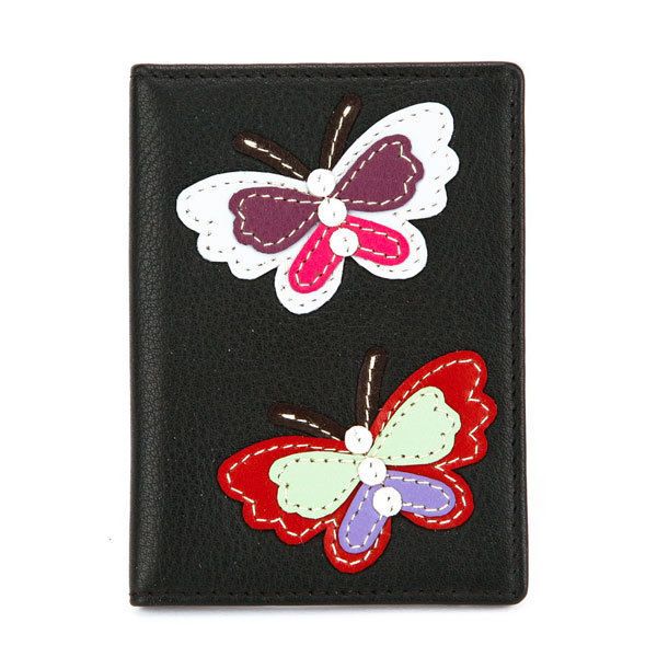 NEW* Mala Leather Butterfly ID Holder For Oyster Card Bus/Train Pass