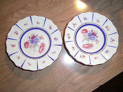 GERMANY PORCELAIN SCHWARZENHAMME R 13 FLORAL Saucers or BUTTER DISH