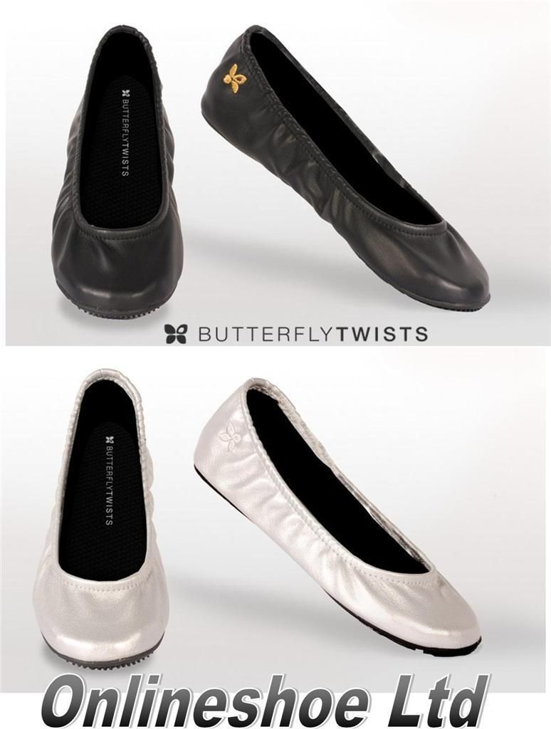 NEW DESIGN SOPHIA BUTTERFLY TWISTS FOLD UP BALLET PUMPS FLATS SHOE