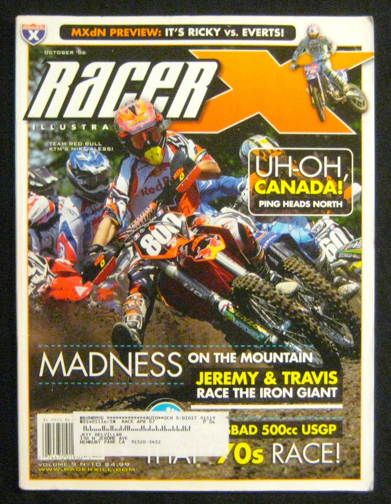 RACER X ILLUSTRATED Magazine October 2006 Taming The Iron Giant