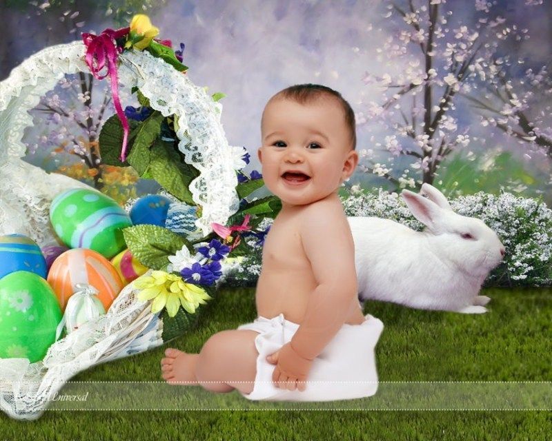 DIGITAL EASTER SPRING BACKGROUNDS BACKDROPS PROPS KIDS*