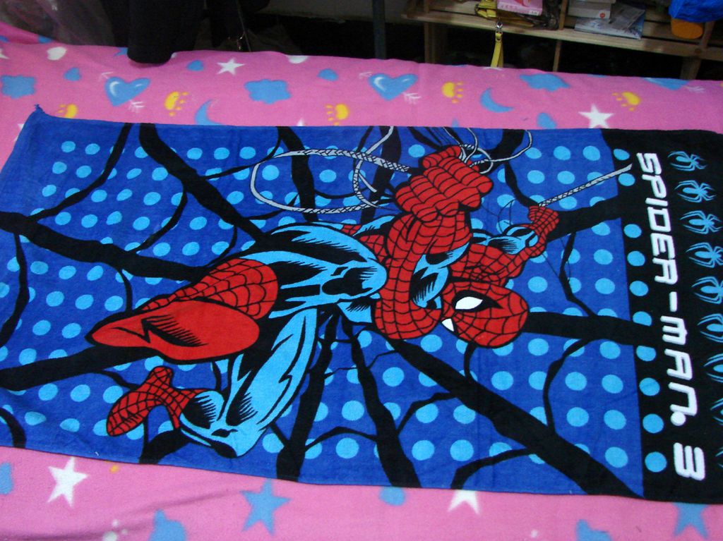 On Sale@100%Cotto n 120x60cm Spider Man Beach Bath Towel NEW