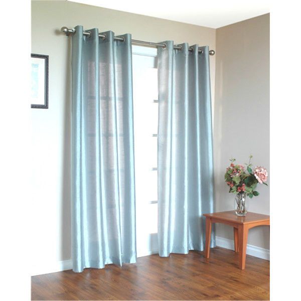 faux silk curtains