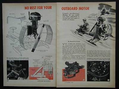 IceBoat Propellor Outboard Motor conversion How To build PLANS