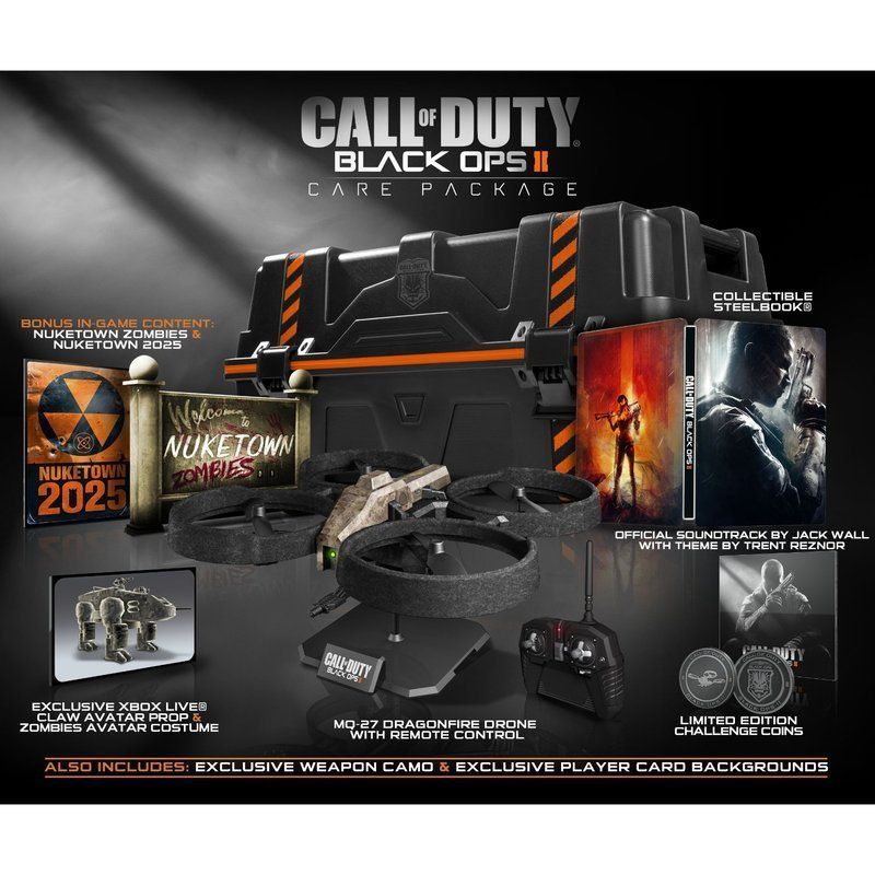 CALL OF DUTY BLACK OPS 2 II CARE PACKAGE EDITION XBOX 360 NEW Limited