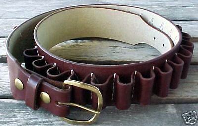 NEW Triple K Brown Leather 12 gauge Shotshell Cartridge Belt Shotgun