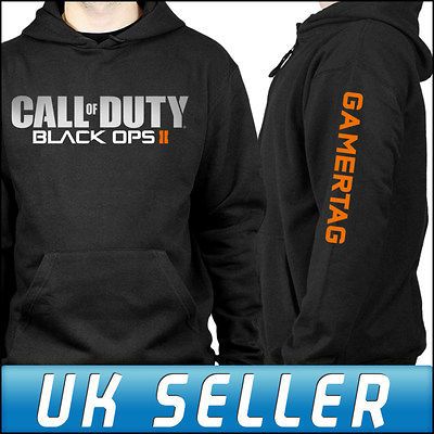 Call of Duty Black Ops 2 Xbox 360 PS3 Black Hoodie Hoody Personalised