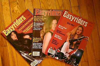 OF 3 VINTAGE EASYRIDERS Magazines_Marc h, May, Dec, 1982_DAVE MANN