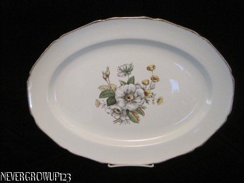 CANONSBURG LINDA 22K GOLD PLATTER~MAGNOL IA~VINTAGE CHINA~EUC