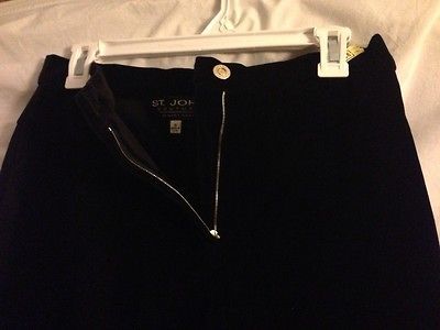 St. John Couture Rare Classy Work 6 Dress Suit Pants Runway Velvet