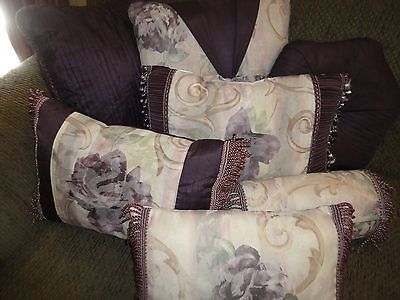 CROSCILL CHAMBORD NECKROLL, FASHION, BOUDOIR OR PARFAIT PILLOWS