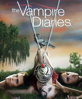 THE VAMPIRE DIARIES ELENAS LOCKET NECKLACE VERVAIN FILLED*