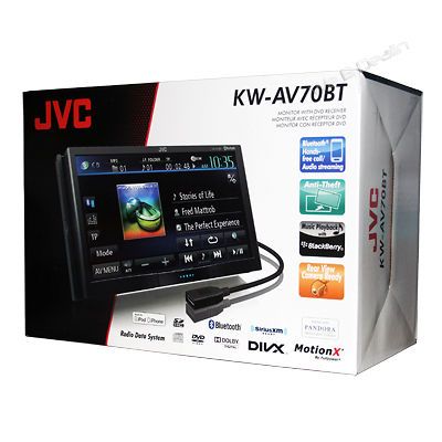 NEW JVC KW AV70BT Car DVD Player Receiver Double Din Touchscreen 7