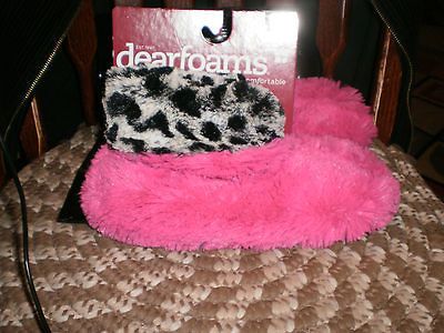 Dearfoams Pink Womens Slippers NWT SZ Medium 7 8