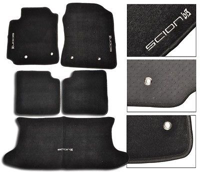 04 05 06 07 SCION XB BB BLACK CARPET FLOOR MATS +TRUNK 5pcs