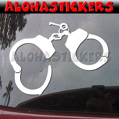 Kinky Fetish Police Car Truck Laptop Vinyl Decal Window Sticker M225