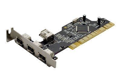 ports Low Profile Firewire IEEE 1394a PCI Card for slim PC, 1U Server