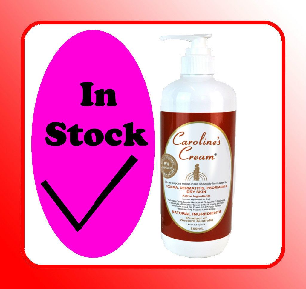 CAROLINES Cream 500ml Eczema Dermatitis Psoriasis Dry Skin CAROLINE