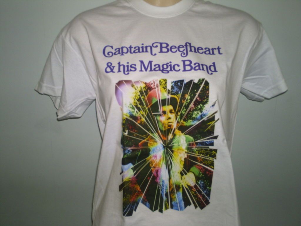 CAPTAIN BEEFHEART MIRRORMAN WHITE SHIRT MUSIC T SHIRT frank zappa