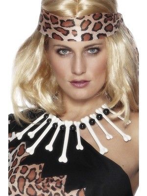 Sexy Cavewoman Costume Voodoo Bones Bead Necklace