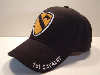 WHOLESALE NEW US ARMY 1st CAVALRY CAP HAT BLACK