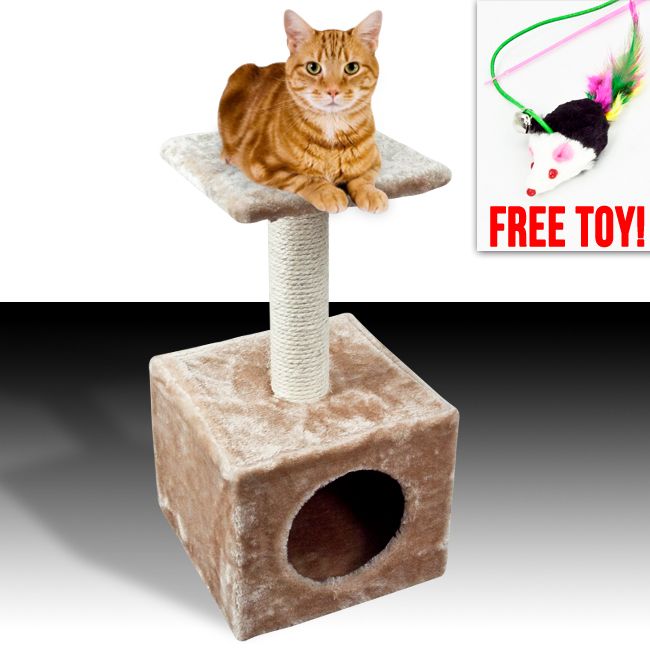 New Cat Tree Level Condo Kitten Furniture Scratching Post Pet Play