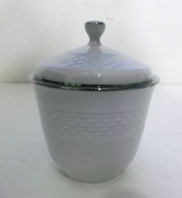 Hutschenreuthe r Hohenberg Tradition platinum sugar bowl with lid