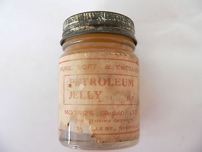 ANTIQUE BOTTLE JAR PETROLEUM JELLY OLD VINTAGE MEDICAL MEDICINE