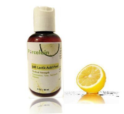 50% Lactic Acid Peel buffered 2 oz, Skin Lightening Wrinkle Acne