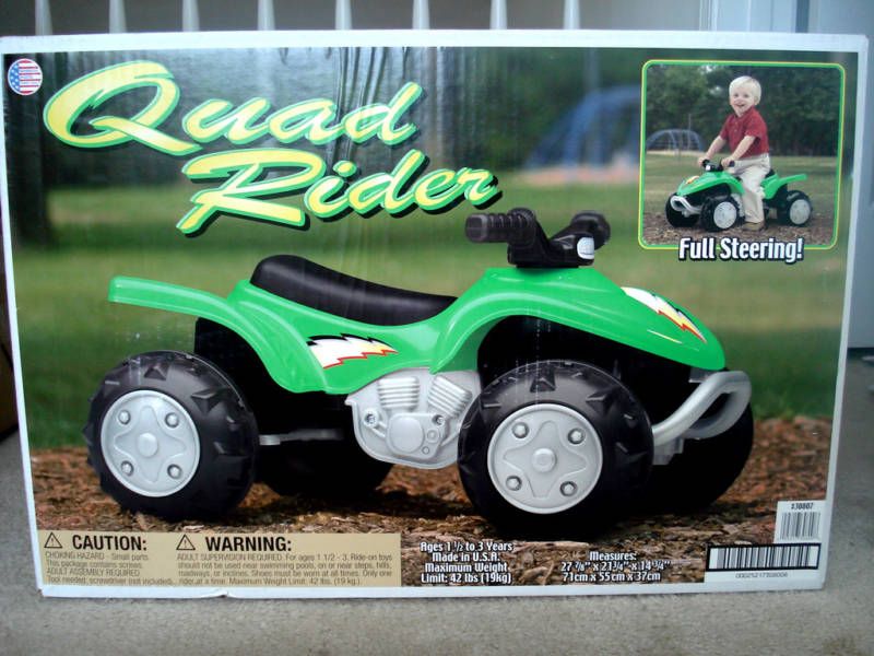 KIDS QUAD RIDER,BOYS 4x4 RIDE ON TOY,ATV STYLE,NEW