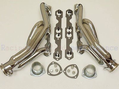 SBC Chevy 88 95 Truck Headers Chrome Coated Heavy Duty 350 C/K 1500