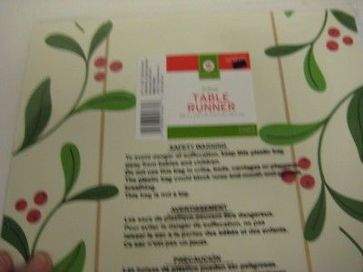 CHRISTMAS PAPER TABLE RUNNER DISPOSABLE HOLIDAY TABLE COVER, 9 FOOT