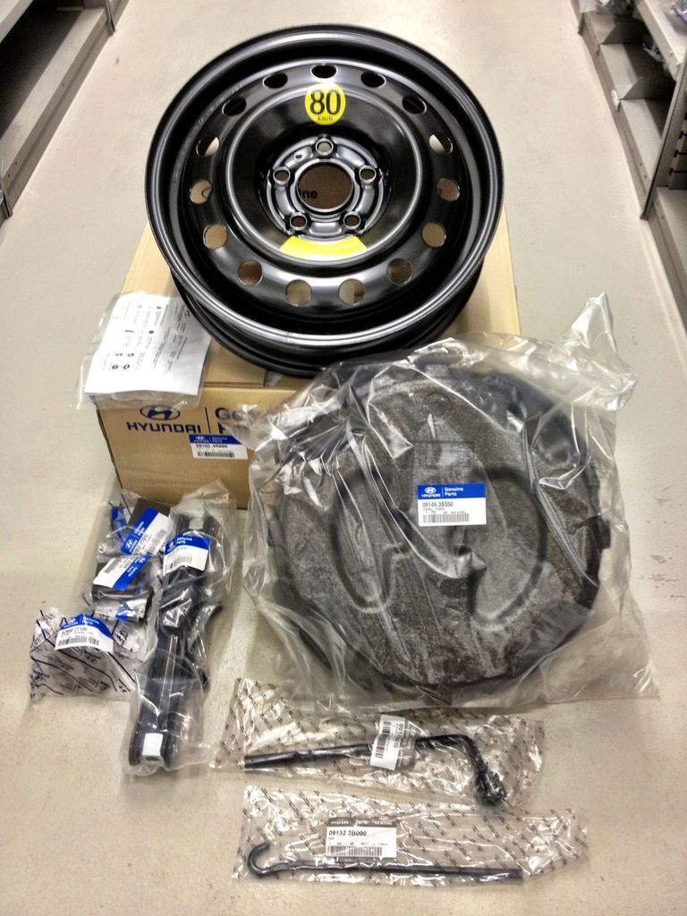 2011 2012 2013 Hyundai Sonata Hybrid Spare Tire Kit Sedan Genuine