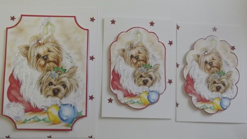 yorkie christmas cards