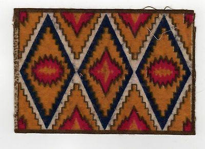 AMERICAN Indian FELT Blanket TOBACCO Cigar Cigarettes VINTAGE Rug