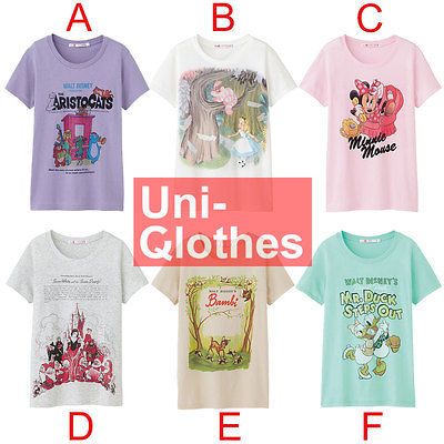 Uniqlo Disney Projec Graphic Short Sleeve T Shirt ts Snow White Alice