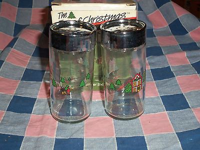 Jamestown China The Joy of Christmas Salt & Pepper Shakers