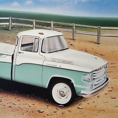 Dodge SWEPTSIDE PICKUP TRUCK 1957 1958 1959 315__6 Old Dealer ART