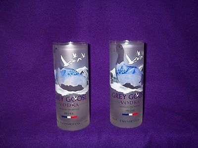 bar glasses made from recycled Greygoose bottles, grey goose