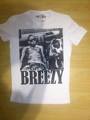 CHRIS BROWN T SHIRT WITH DOG HALLOWEEN BREEZY POP MUSIC MEN AND WOMEN